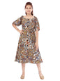 Aarika Girl's Polyester Skater Below The Knee Dress (SP-MD-A-22526_Multi Multicolour