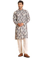 Jompers Mens Chikankari Embroidered & Printed Kurta Set