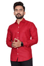Besix Full Sleeve Red Formal Shirt For Men Cotton Regular Fit Casual - Pure Premium Branded Shirts For Men Formal Stylish Slim P
