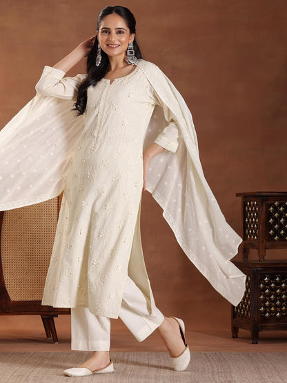 Libas WomenS Cotton Blend Kurta Set (49115H