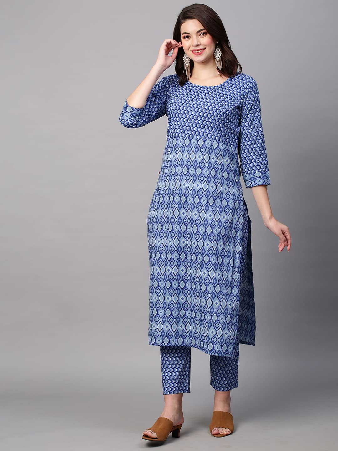 ANNI DESIGNER Women's Cotton Blend Kurta Sets And Pant