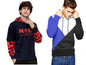 Noble Monk Men Stylish Printed T-Shirt (Pack Of 2) | Full Sleeve | Hooded Neck | Combo Hoodies For Men