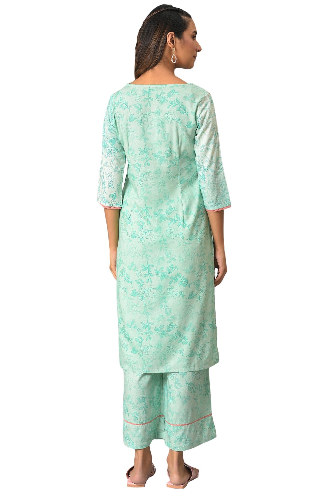 Blue Floral Printed with Zari Embroidery Liva Dress and Dupatta