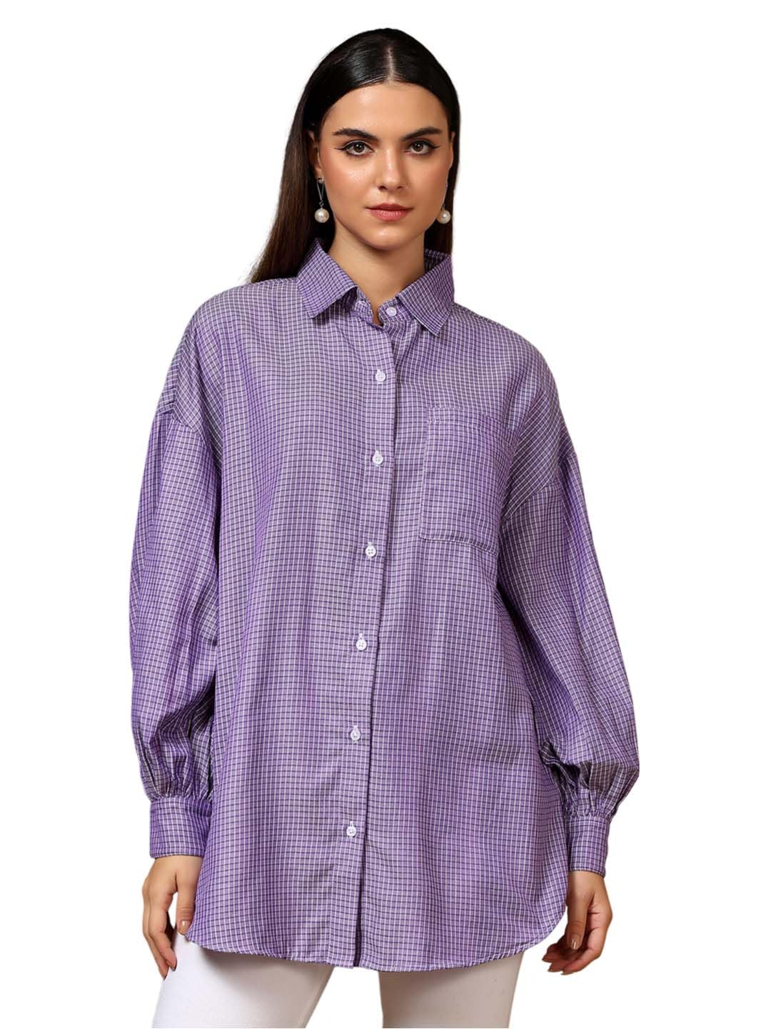 Kotty WomenS Oversized Comfortable & Stylish Casual Shirt(Multicolor,M)