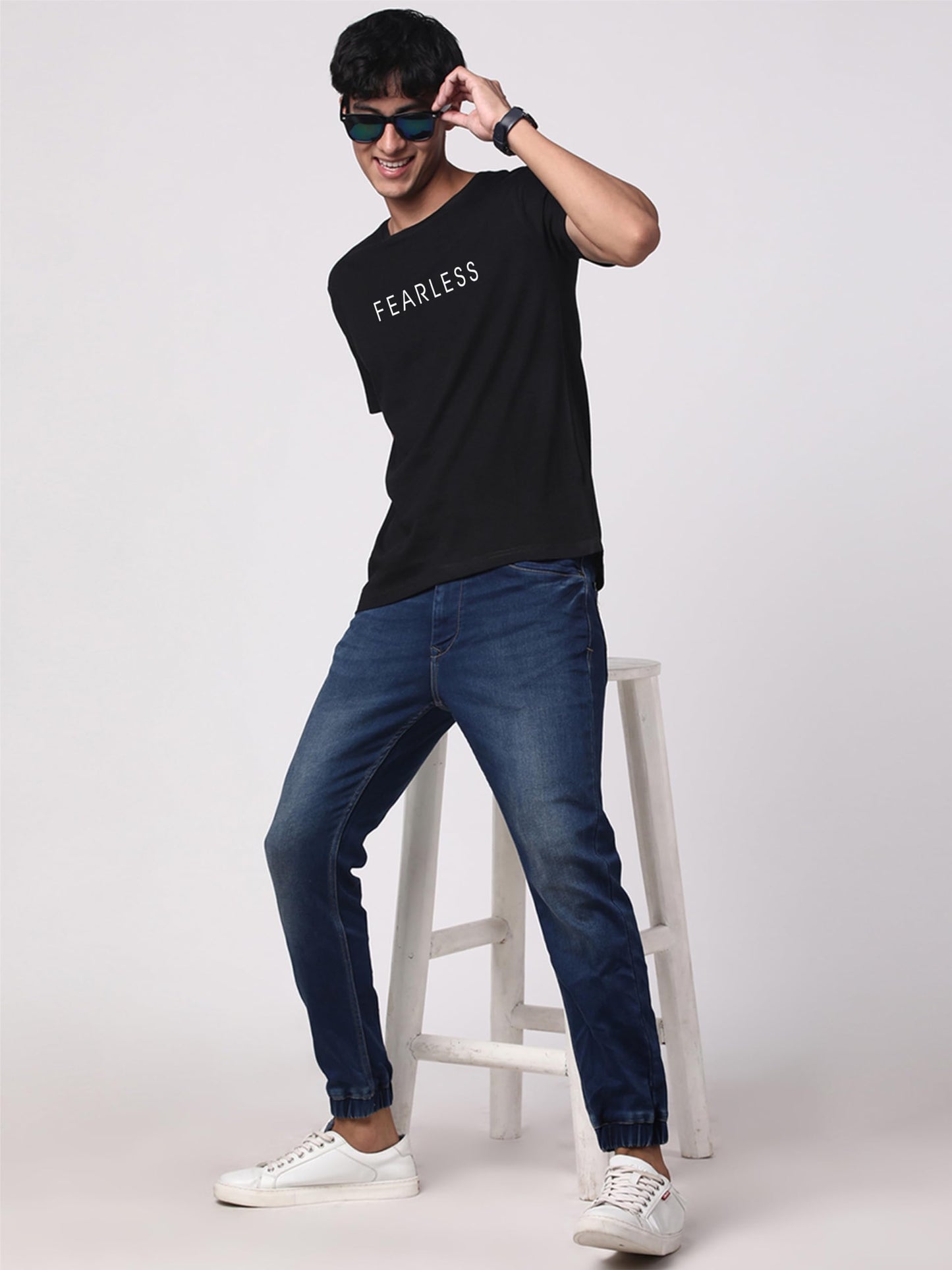ADRO Tshirt for Men | Printed T Shirt for Men | 100% Cotton T-Shirt |Printed T Shirt | T-Shirts | RN24-FRL-BL