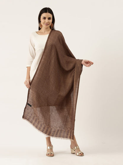 Pashmoda Women Aarzoo Fine Pashmina Wool Blend Stole (Size : 71X203 CM)