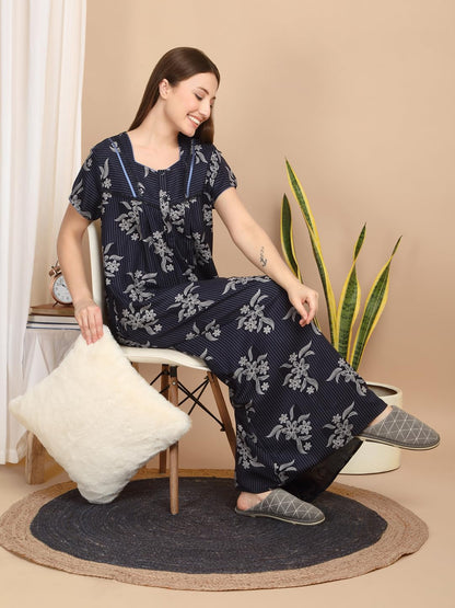 Sweet Dreams Women Printed Night Dress