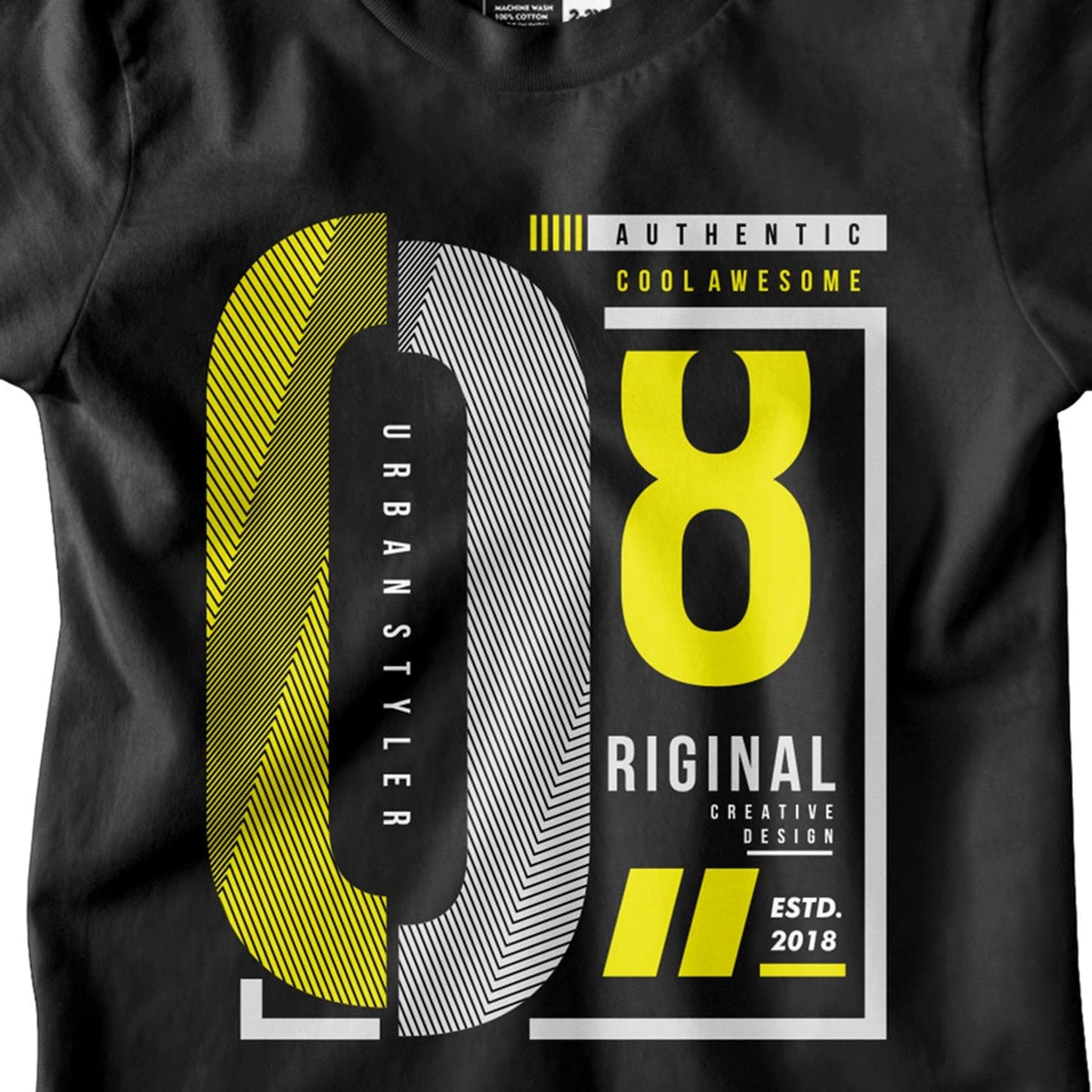 Bon Organik Boys Regular Fit T-Shirt (BON12176_Black