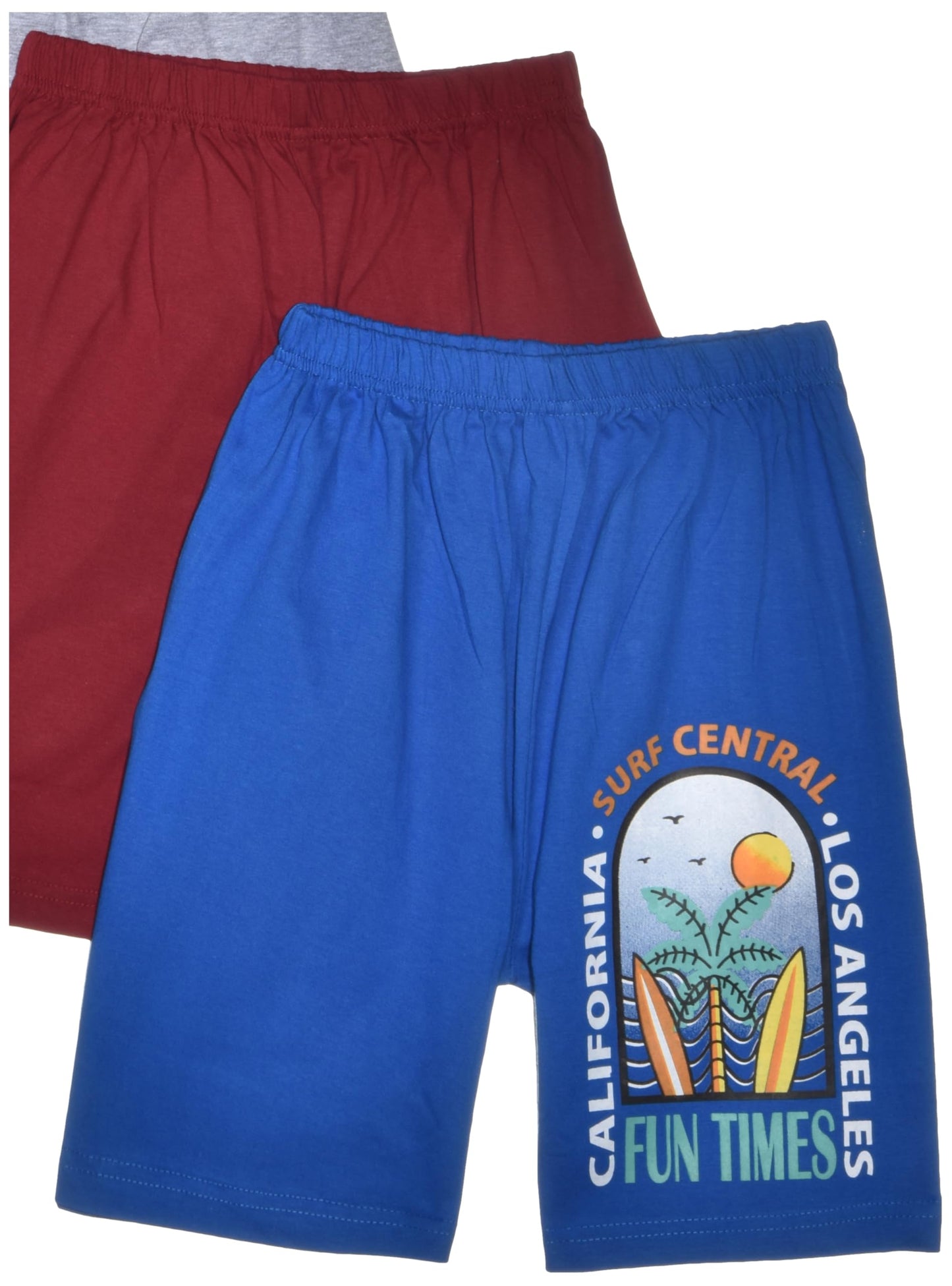 T2F Boys Printed Cotton Regular Fit Shorts(Pack of 5), Assorted, 3-4 Years