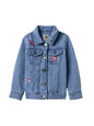 The Souled Store Originals : Magical Charm Denim Girls Long Sleeve Oversized Fit Cropped Denim Jackets