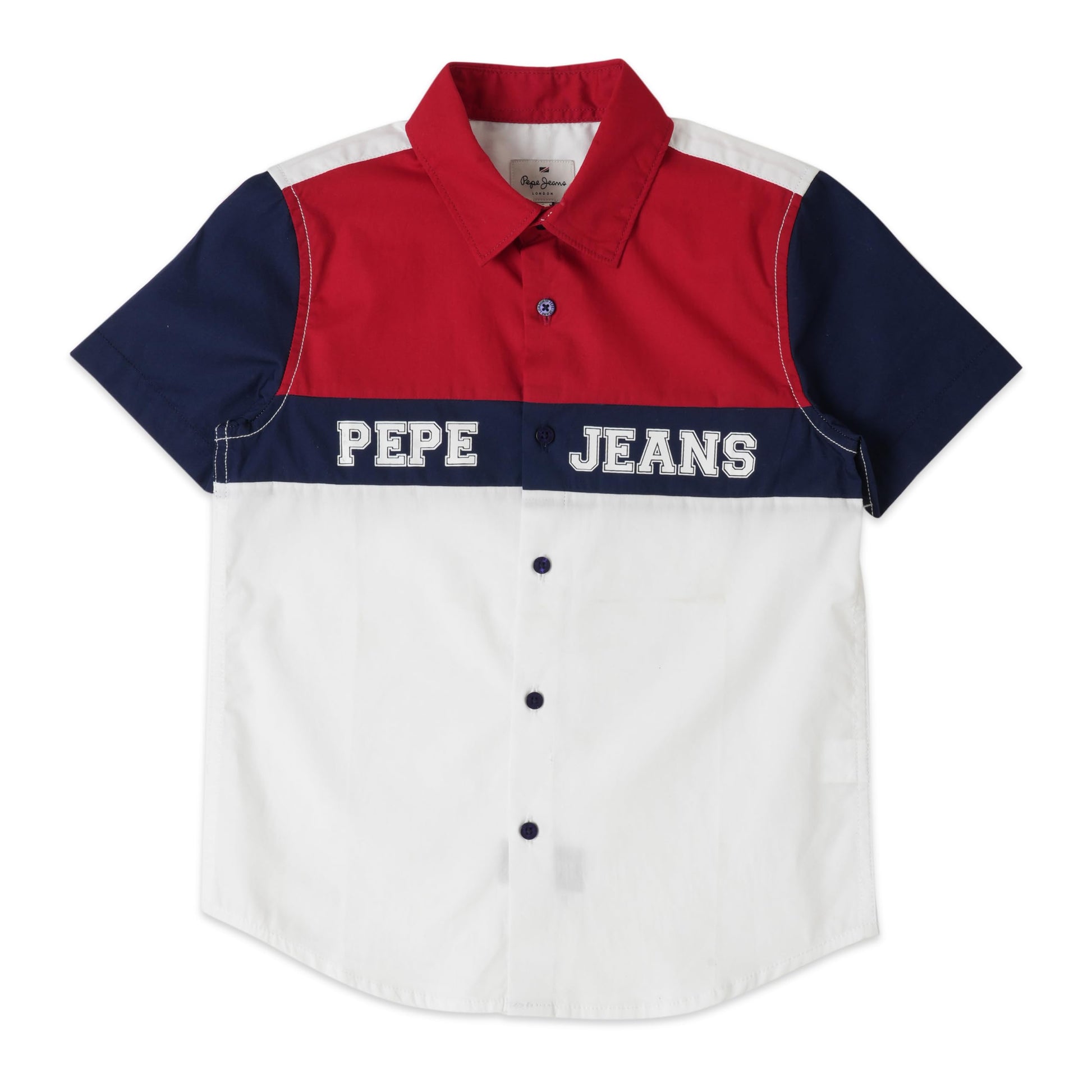 Pepe Jeans BoyS Regular Fit Shirt (Pb30238080010_White