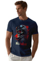 Peppyzone Mens Regular Fit T-Shirt (PZ-SkullRider139_Navy Blue