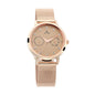 Titan Sparkle Women’S Multi-Functional Dress Watch With Swarovski Crystals | Quartz, Water Resistant, Mesh Band | Gold Band And Gold Dial