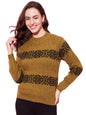 Modeve Women Striped Sweater for Winter||Winterwear|| Tan