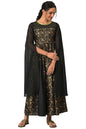 Aurelia WomenS Polyester Fit And Flare Midi Dress (22Aua13654-506524_Black