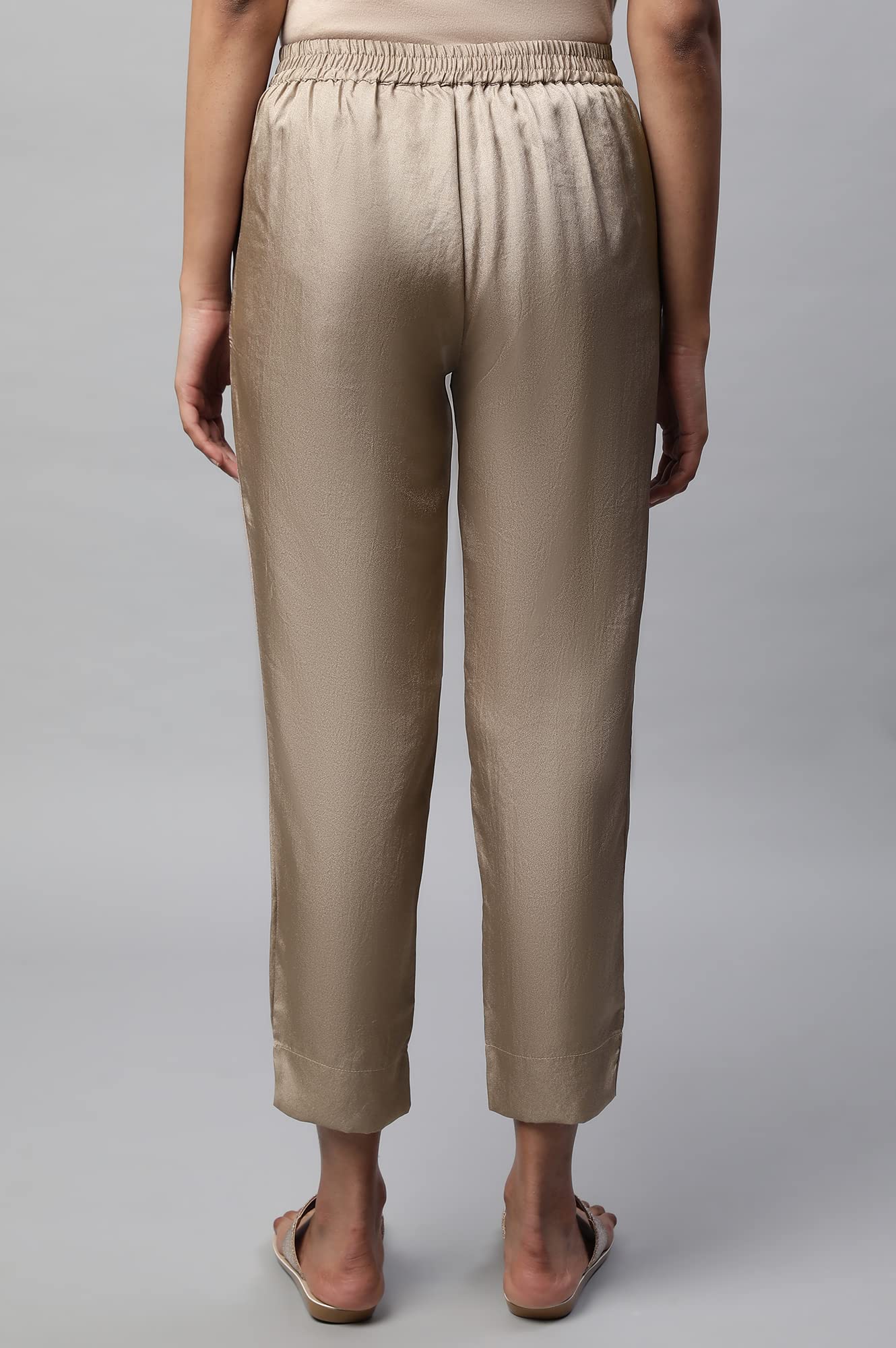 Aurelia Solid Strechable Trouser For Women | Ankle Length Trouser For Women | Pants For Women
