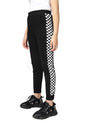 Kyda Kids Girls Cotton Printed Track Pants With Pocket Black