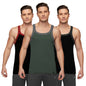 XYXX Mens Super Combed Cotton Square Neck Knitted Vest - High Moisture Absorbing Innerwear for Men with Anti-Bacterial Silver F