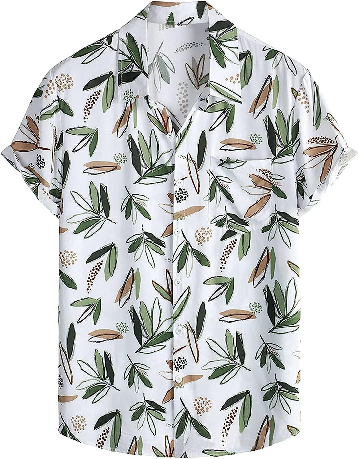 Leriya Fashion MenS Casual Cotton Shirt  Button Down Summer ShirtS For Men | Lightweight Textured Fabric | Perfect For Daily &