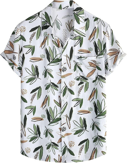 Leriya Fashion MenS Casual Cotton Shirt  Button Down Summer ShirtS For Men | Lightweight Textured Fabric | Perfect For Daily &