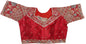 Pujia Mills WomenS Ethnic Wear Golden Codding With Multi Embroidery Sequence Work Sweetheart Neck Half Sleeve Readymade Bridal