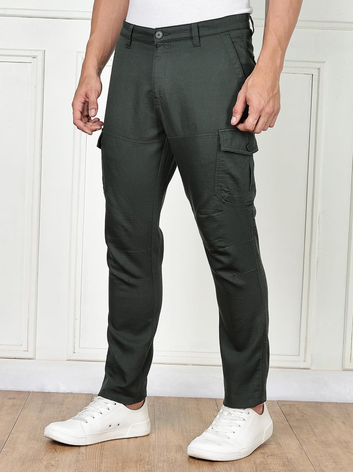 Thomas Scott | Mens | Slim Fit | Cotton | Stretchable Fabric | Breathable Fabric | Trouser | Slant Pocket | Chinos | Pants for