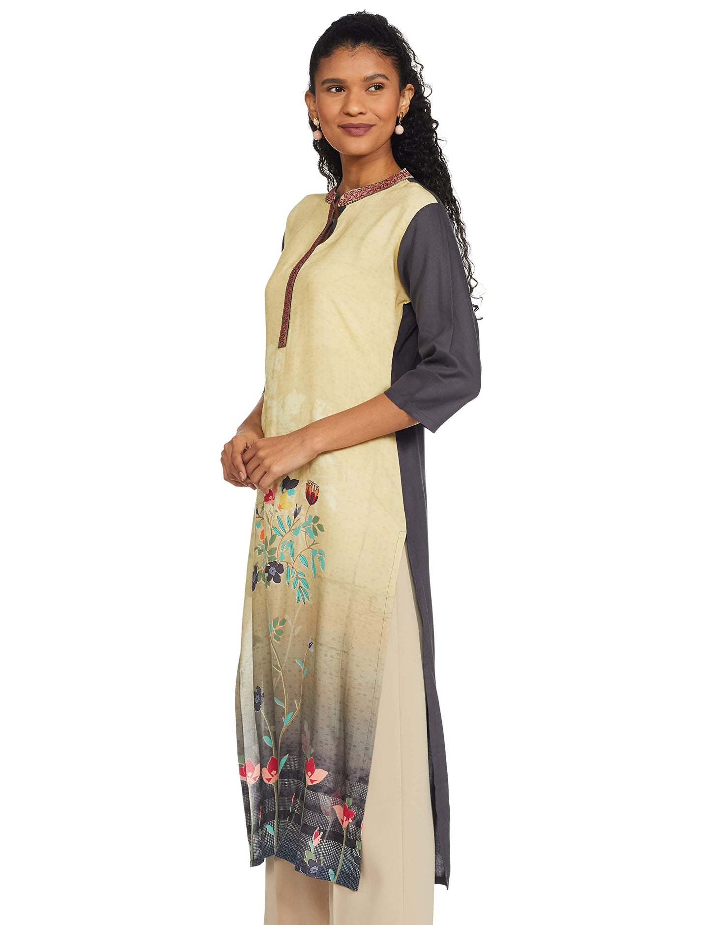 Diverse Women's Rayon Regular Straight Kurtis
