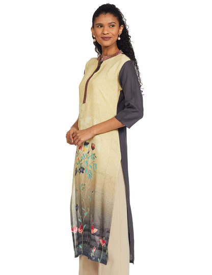 Diverse Women's Rayon Regular Straight Kurtis