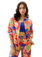 The Souled Store Leafy Charm Women and Girls Long Sleeve Collared Neck Button Down All Over Print Multicolor Oversize Fit Fashio