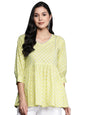 Libas WomenS Cotton Straight Kurta (26463_Green