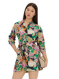 The Souled Store Official Disney: Encanto Women And Girls Long Sleeves Collared Neck Button Front Viscose Blend All Over Printed