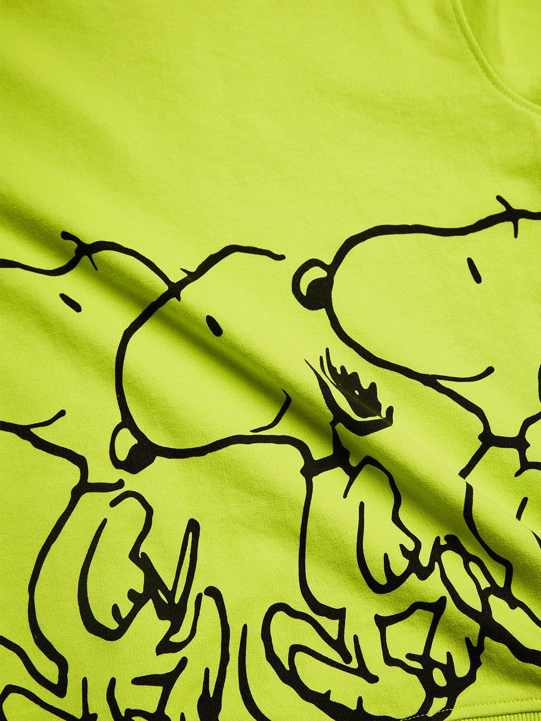 The Souled Store|Official Peanuts: Snoopy Kids and Girls Sweatshirts| Regular fit Graphic Printed| Full Sleeve|60% Cotton 40% Po