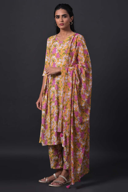 W for Woman Kurta, Straight Pant & Dupatta