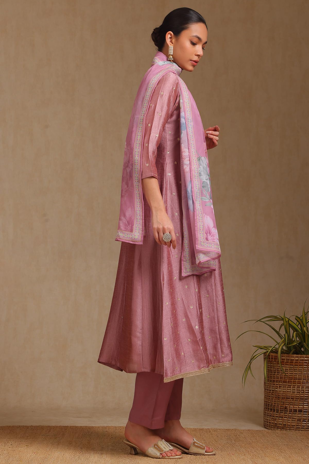 Soch Womens Vichitra Salwar Suit Set (EWS5CD21734_Blush Pink