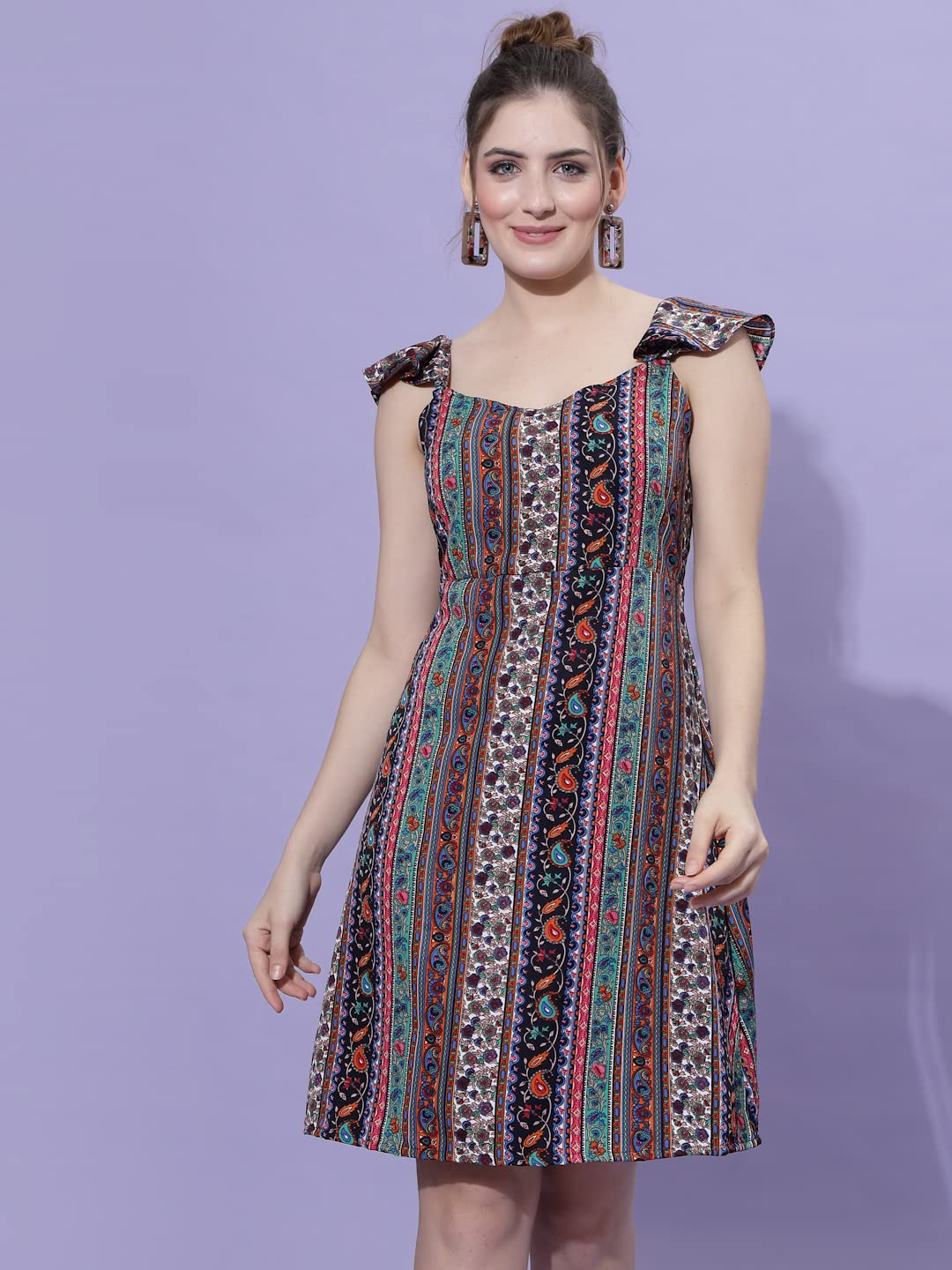 Oomph! WomenS Western & Fusion Wear Western Dresses For Women Multicolor - Md554
