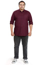 BE ACTIVE Mens Casual 100% Cotton Solid Plus Size Shirt || Plus Size Shirts for Men || Casual Plus Size Shirt || Casual Wear Sh