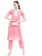 Ketch Polyester Womens Kurta With Palazzo (Khk3000563_Pink