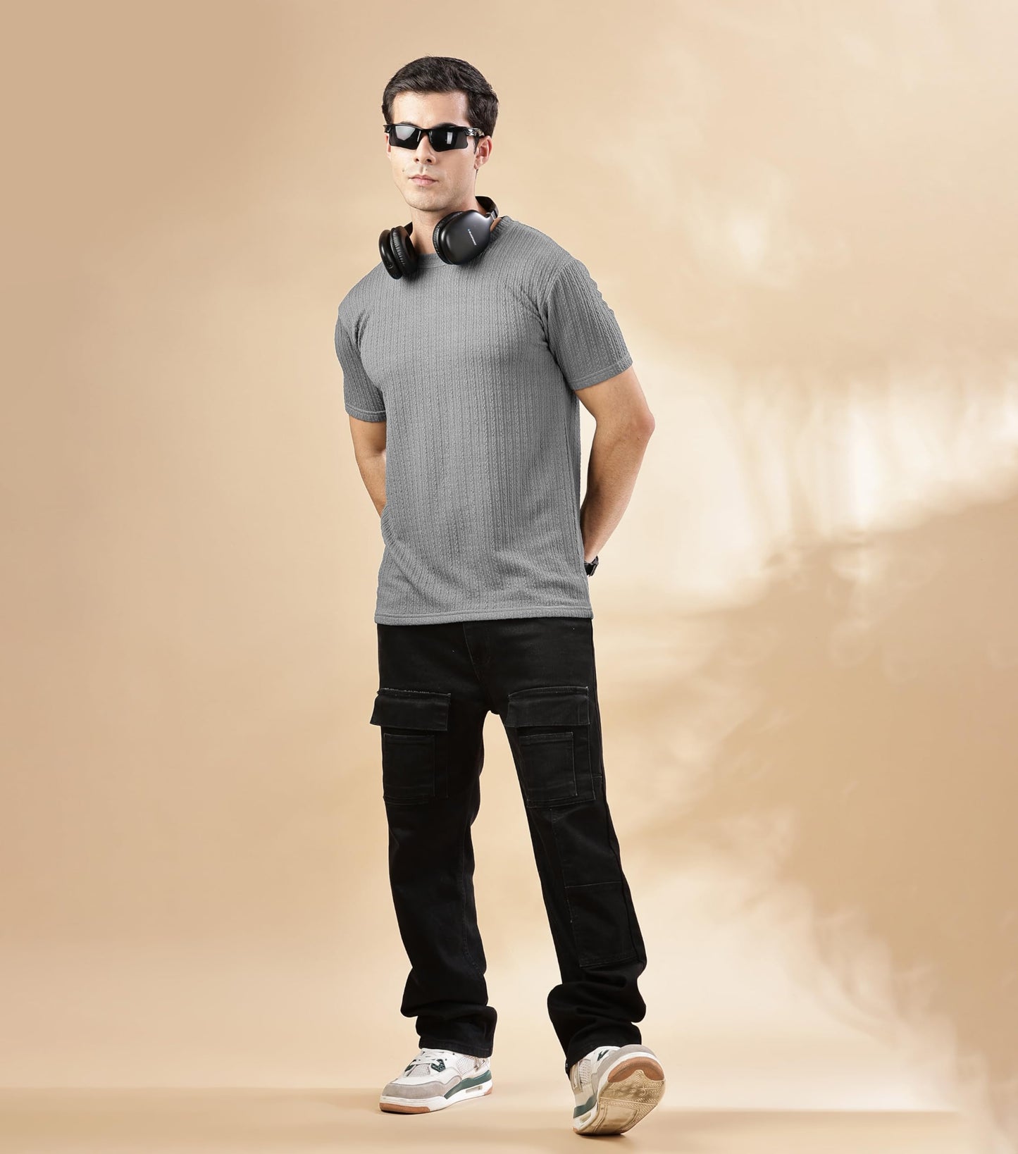 SHODOX Mens Polycotton Regular Fit Half Sleeve Solid Round Neck Tshirt for Men (Pack of 1)