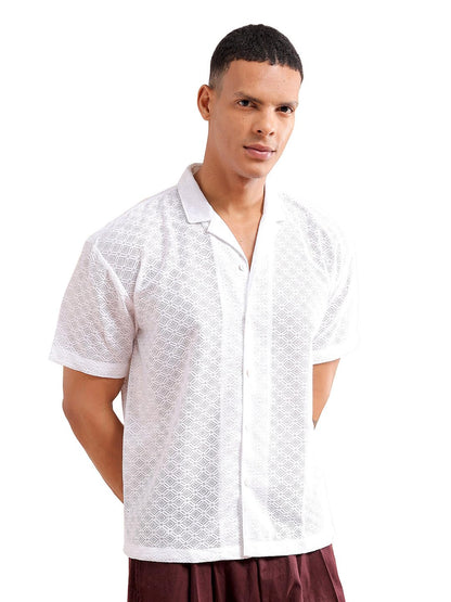 The Indian Garage Co Mens Relaxed Fit Shirt (1023-SHWKRS-06_Black