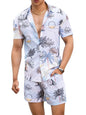Leriya Fashion Mens Rayon Printed Co-Ord Set, Multicolour, Xs