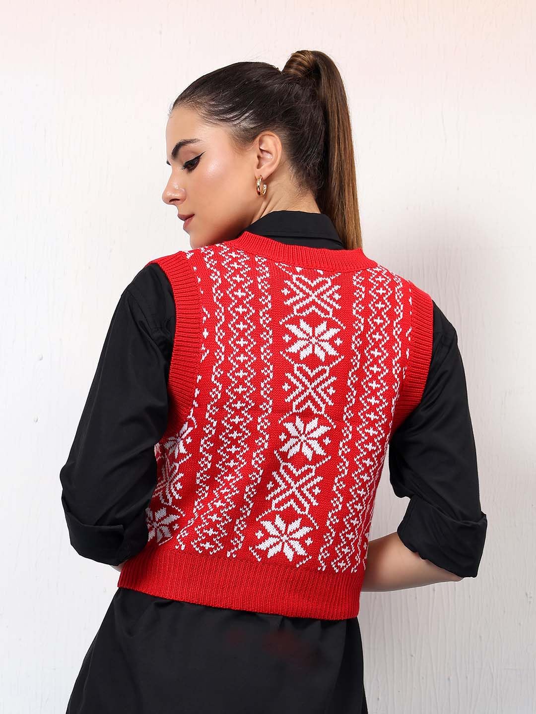 Kotty WomenS Trendy Sleeveless Sweater Vests  Perfect For Layering And Smart-Casual Outfits(Multicolored,L)