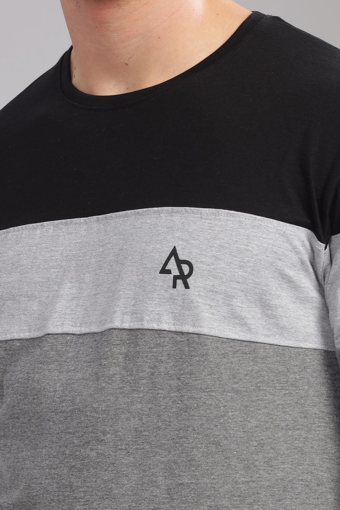 ADRO Full Sleeve Tshirt for Men | Colorblock T Shirt for Men | 100% Cotton Tshirt | Full Sleeve T-Shirt | Mens Full Sleeves T Sh