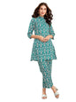 Selvia Co-ords Set for Women | Cotton Blend Top & Trouser Co-ords Set | Formal Co-ords Set for Women | Printed Two Piece Co-ord