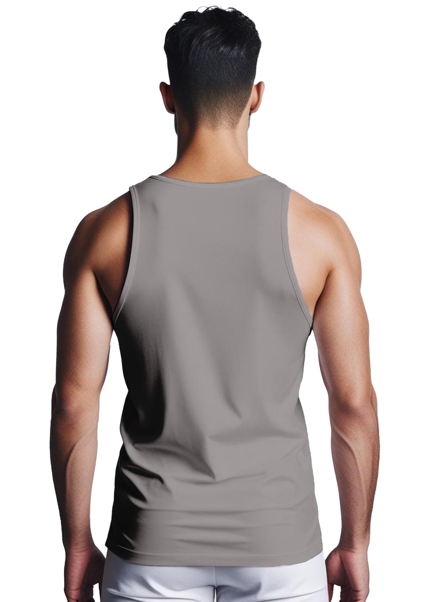 Peppyzone Mens Printed Regular Fit Vest (TT-ArmyP-1092_Grey