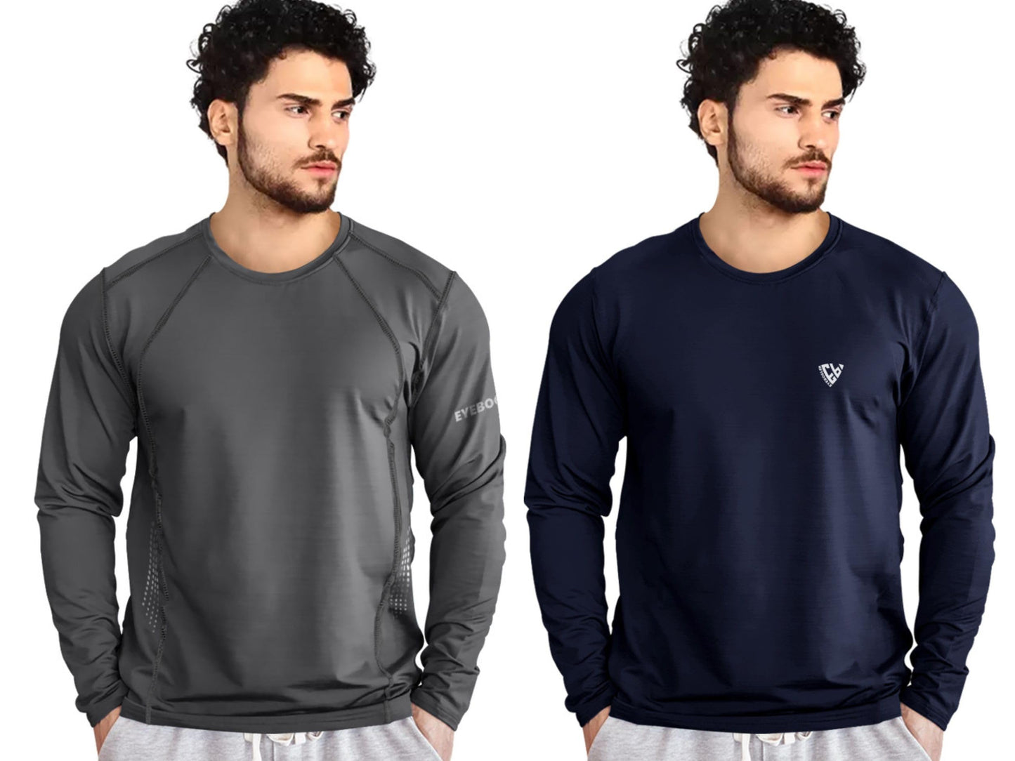 Noble Monk MenS Regular Fit T Shirt (Combo Pack Of 2) |Full Sleeves |Round Neck |Casual Tshirt For Men