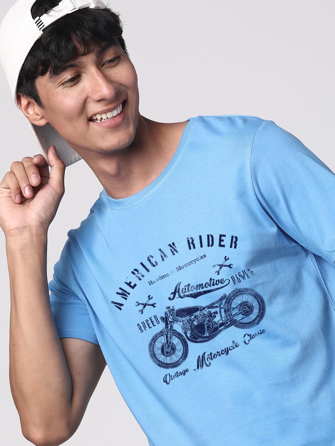 ADRO Men's Regular Fit T-Shirt (RNR-M-AME-SK)