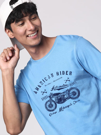 ADRO Men's Regular Fit T-Shirt (RNR-M-AME-SK)