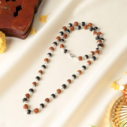 Astrotalk Divya Raksha Rudraksha & Karungali Mala 54 Beads(6mm) | Spiritual Protection, Wisdom & Positivity | Rudraksha Mala Original | Karungali Mala Original | Gift for Men & Women