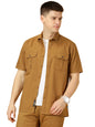 Thomas Scott Mens | Half Sleeve | Double Pockets | Solid | Regular Fit Plus Size | 100% Cotton | Spread Collar | Casual Shirts (