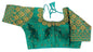 Pujia Mills WomenS Phantom Silk Golden Jari Embroidery With Codding Sequin Work Blouse Heavy Sequence Work Blouses Half Sleeve